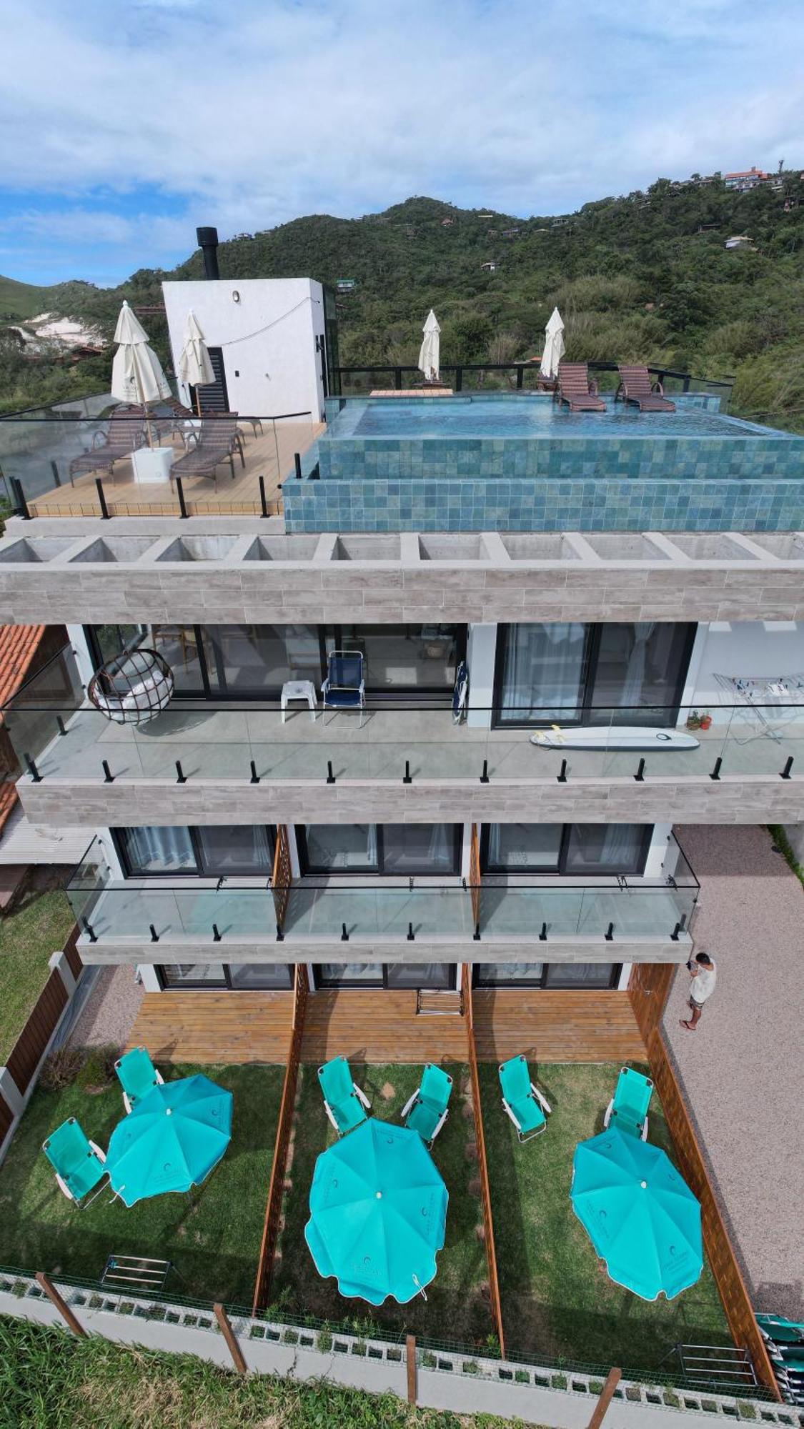 Casa Oceano Praia Do Rosa, Apartamentos Pe Na Areia, Прайя-ду-Роза Екстериор снимка